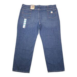 Carhartt Mens Relaxed Fit Holter Jean 50x32 Blue Denim Straight Leg Durable